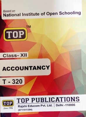 Top Nios Accountancy (T-320) Class 12th 2019 Edition(Paperback, Top Publication)