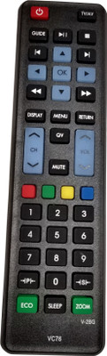 Axelleindia Compatible Replacement and LED LCD TV Videocon Remote Controller(Black)