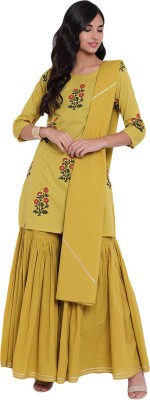 DIVENA Printed Kurta, Sharara & Dupatta Set