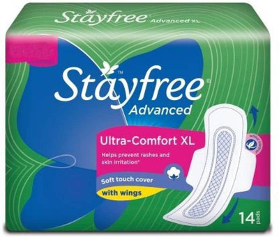 

Stayfree Advanced XL Wings Sanitary 14 Pad Sanitary Pad