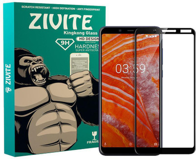 ZIVITE Edge To Edge Tempered Glass for Nokia 3.1 2018(Pack of 1)