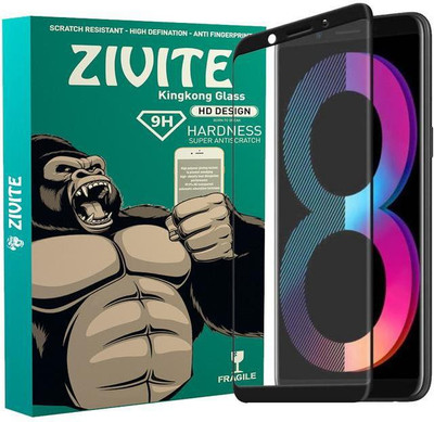 ZIVITE Edge To Edge Tempered Glass for Oppo A83(Pack of 1)
