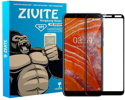 ZIVITE Edge To Edge Tempered Glass for Nokia 3.1 Plus(Pack of 1)