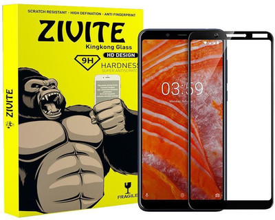 ZIVITE Edge To Edge Tempered Glass for Nokia 3.1 Plus(Pack of 1)