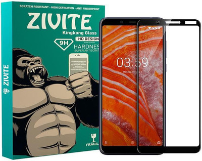 ZIVITE Edge To Edge Tempered Glass for Nokia 3.1 Plus(Pack of 1)