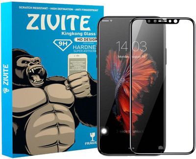 ZIVITE Edge To Edge Tempered Glass for Apple iPhone X(Pack of 1)