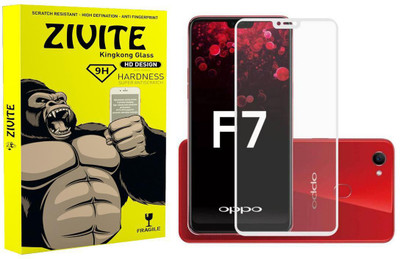 ZIVITE Edge To Edge Tempered Glass for OPPO F7(Pack of 1)