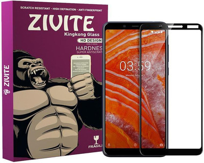 ZIVITE Edge To Edge Tempered Glass for Nokia 3.1 Plus(Pack of 1)