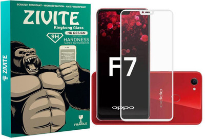 ZIVITE Edge To Edge Tempered Glass for OPPO F7(Pack of 1)