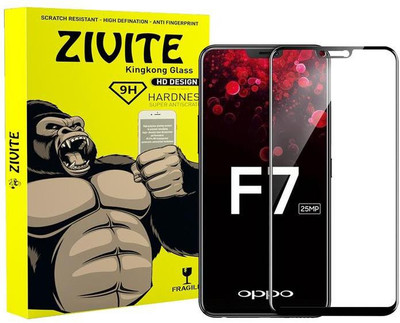 ZIVITE Edge To Edge Tempered Glass for OPPO F7(Pack of 1)