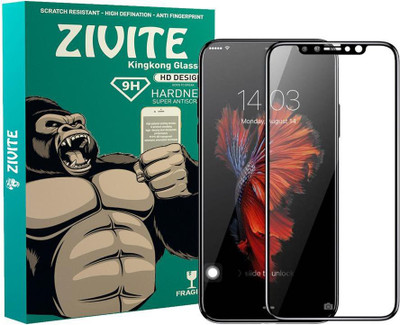 ZIVITE Edge To Edge Tempered Glass for Apple iPhone X(Pack of 1)