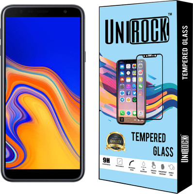 Unirock Tempered Glass Guard for Samsung Galaxy J4 Plus (Blue, 32 GB)(Pack of 3)