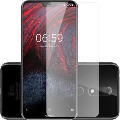 CASE CREATION Edge To Edge Tempered Glass for Nokia 6.1 Plus(Pack of 1)