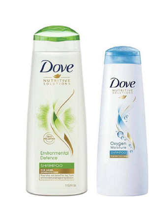 

Dove Environmental Defence Shampoo and Oxygen Moisture Shampoo 340 ml+ 180ml(520 ml)