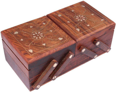 

UNIQUE CRAFTS ART SAM314 FOLDING Vanity Box(Brown)