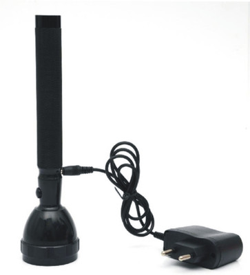 GLOWISH RECHARGEABLE Torch(Black, 16 cm, Rechargeable)