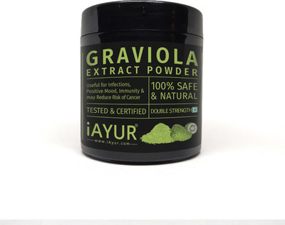 

iAYUR Graviola (Soursop) Extract Powder 100 Gms | Immunity & Healthy Cell Growth(100 g)