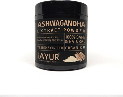 

iAYUR Organic Ashwagandha Extract Powder 200 Gms | Stress & Anxiety(200 g)