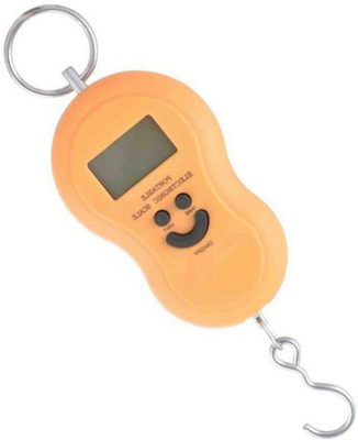

Zelenor Smiley Pocket Weight Machine Digital 50Kg Travel Luggage Weighing Scale(Orange)