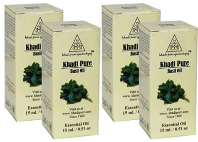 

Khadi Pure Herbal Basil Essential Oil (Set of 4)(60 ml)