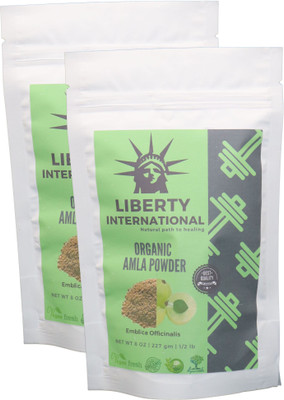 

LIBERTY INTERNATIONAL Organic Herbal Amla Powder For Hair Growth, Face, Skin & Hair Care (2 X 227 Gm) B14(454 g)