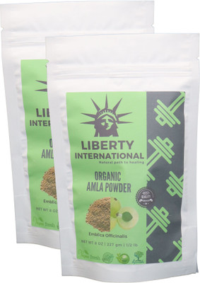 

LIBERTY INTERNATIONAL Organic Herbal Amla Powder For Hair Growth, Face, Skin & Hair Care (2 X 227 Gm) B13(454 g)