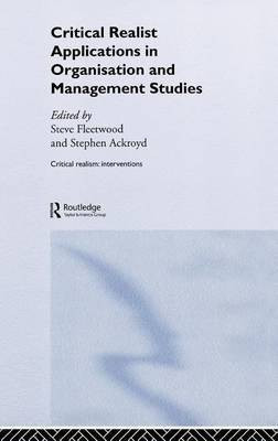 Critical Realist Applications in Organisation and Management Studies(English, Electronic book text, unknown)