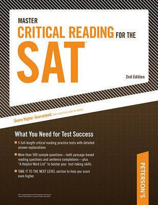 Peterson's Master Critical Reading for the SAT(English, Paperback, unknown)
