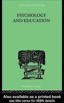 Psychology and Education(English, Electronic book text, C Ogden)