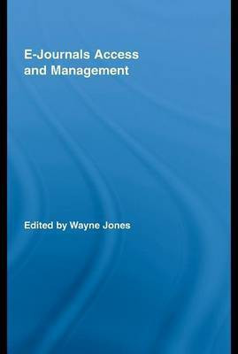 E-Journals Access and Management(English, Electronic book text, Jones Wayne)