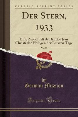 Der Stern, 1933, Vol. 65(German, Paperback, Mission German)