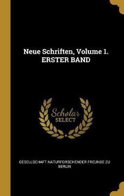 Neue Schriften, Volume 1. ERSTER BAND(German, Hardcover, unknown)