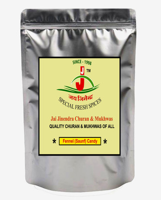 

Jai Jinendra Colourful Sugar Coated Saunf / Fennel Mouth Freshener - 200 gm Sweet Mouth Freshener