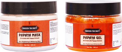 Sheer Secret PAPAYA MASK 300ML and PAPAYA GEL 300ML(2 Items in the set)