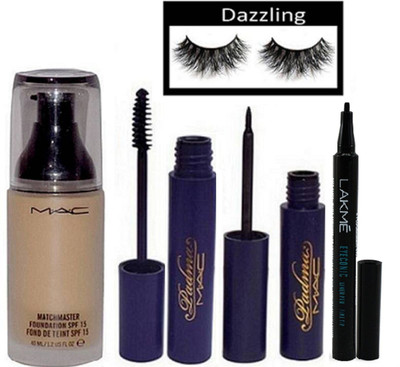 

Dazzling Eyelashes & Foundation & Padma Liner & Mascara & Liner(Set of 5)