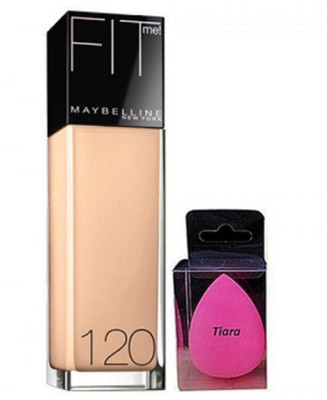 tiara Sponge Puff & Maybelline Fit Me Foundation(Set of 2)
