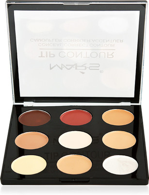 

Mars 9 Color Matte Finish Waterproof Contour Palette Concealer(Beige-2)