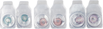 

Optify Zero Power Combo Pack Of 3 Monthly Color Contact Lens (Violet-Aqua-Pink) Monthly Contact Lens(1, Violet-Aqua-Pink, Pack of 3)