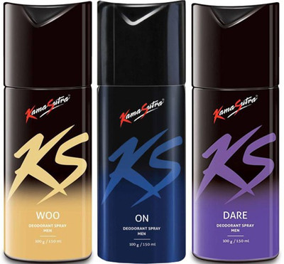 

KamaSutra Dare On Woo Body Spray - For Men(450 ml, Pack of 3)