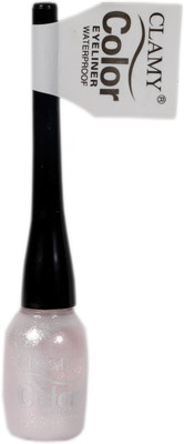 

Clamy Color Waterproof Eyeliner For Girls/Women (Silver) 14.5 ml(Silver)