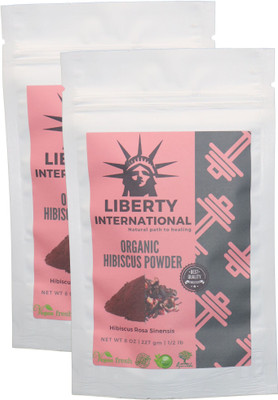 

LIBERTY INTERNATIONAL Organic Herbal Hibiscus Flower Powder For Hair Growth (2 X 227 Gm) B27(454 g)