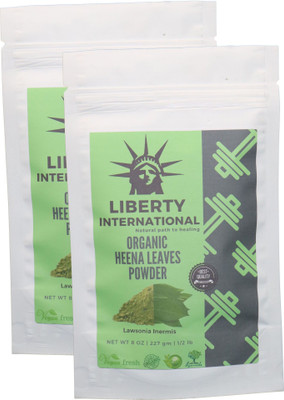 

LIBERTY INTERNATIONAL Organic Herbal Henna Precious Herb Mix Fresh Powder Hair Color For Greying Hair (2 X 227 Gm) B33(454 g)
