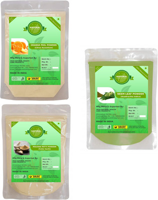 

Fedele Natural Herbal Multani Mitti ,Orange Peel Powder,Neem Powder For Skin care combo 3 pack(100Gm Each) (300Gm)(300 g)