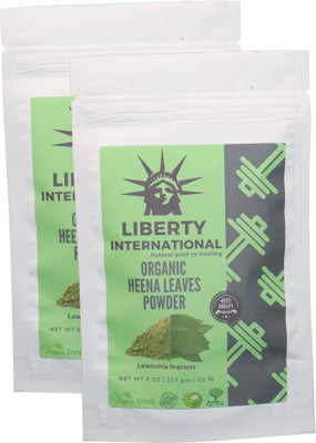 

LIBERTY INTERNATIONAL Organic Herbal Henna Precious Herb Mix Fresh Powder Hair Color For Greying Hair (2 X 227 Gm) B12 Antiseptic Liquid(454 g, Pack of 2)