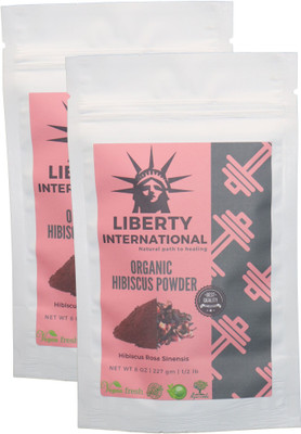 

LIBERTY INTERNATIONAL Organic Herbal Hibiscus Flower Powder For Hair Growth (2 X 227 Gm) B32(454 g)