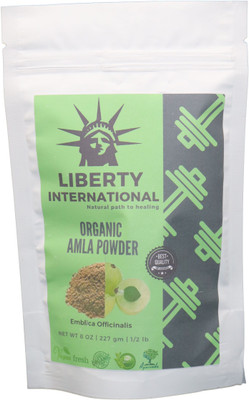 

LIBERTY INTERNATIONAL Organic Herbal Amla Powder For Hair Growth, Face, Skin & Hair Care B31(227 g)