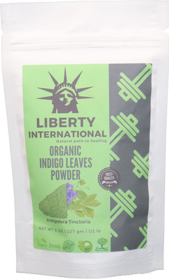 

LIBERTY INTERNATIONAL Organic Herbal Indigo Powder Hair Color & Beard Dye B32(227 g)
