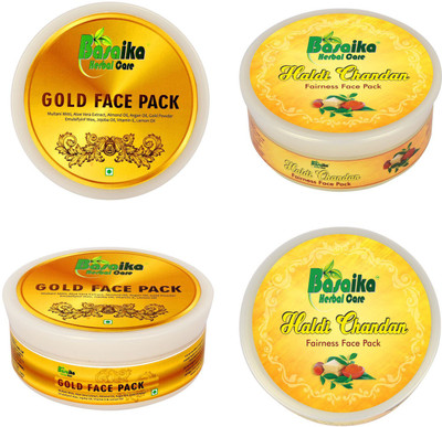 

Basaika Herbal Care Combo Face Pack 100 gms (Haldi Chandan Fairness face Pack(100 g)