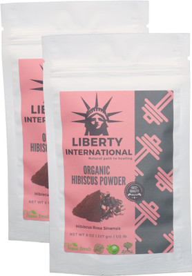 

LIBERTY INTERNATIONAL Organic Herbal Hibiscus Flower Powder For Hair Growth (2 X 227 Gm) B25(454 g)