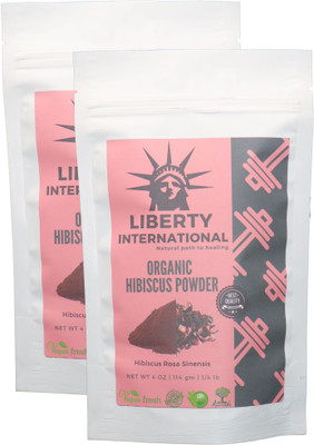 

LIBERTY INTERNATIONAL Organic Herbal Hibiscus Flower Powder For Hair Growth (2 X 114 Gm ) B38(228 g)